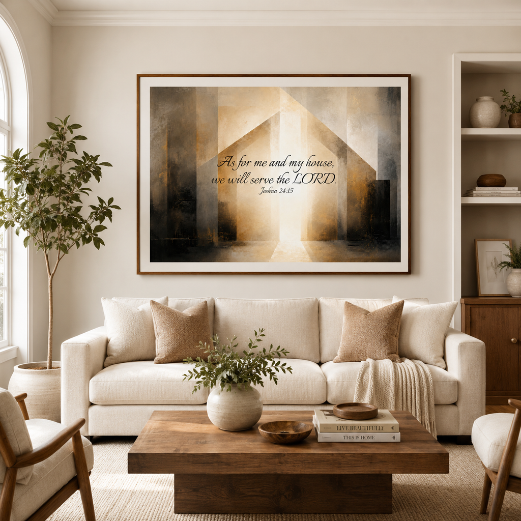As for Me and My House — Printable Wall Art