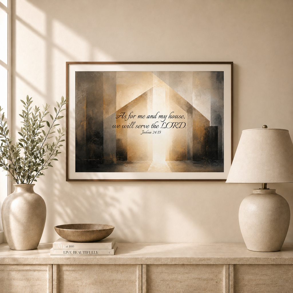 As for Me and My House — Printable Wall Art