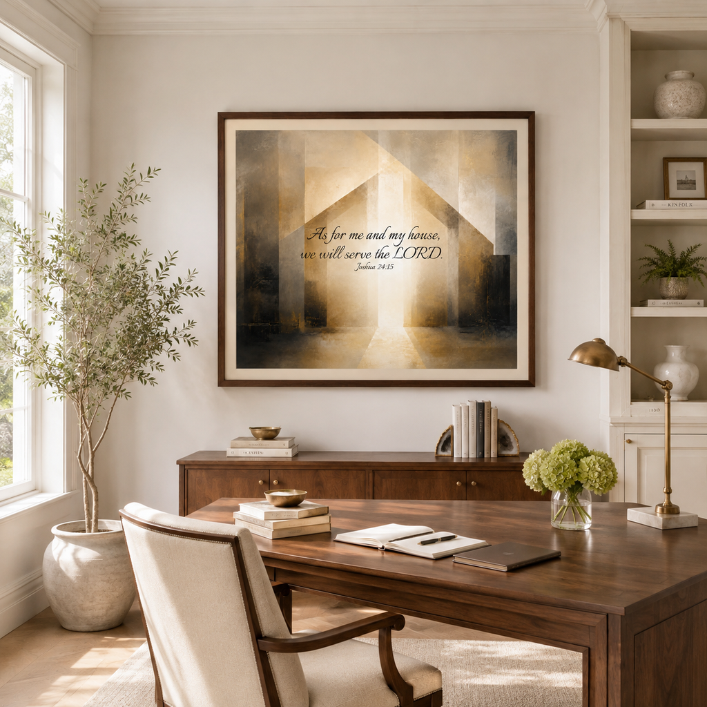 As for Me and My House — Printable Wall Art