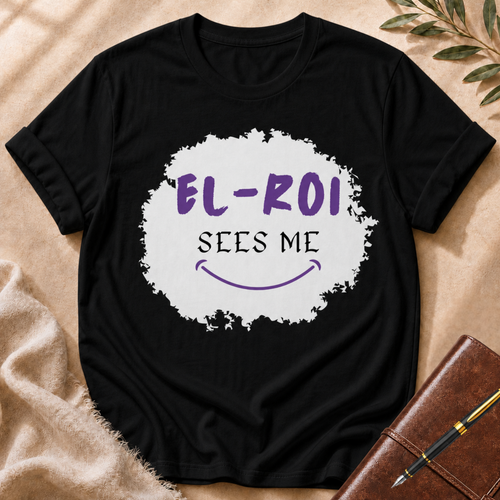 El-Roi Sees Me Purple Accent T-Shirt