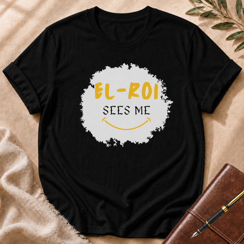 El-Roi Sees Me Orange Accent T-Shirt