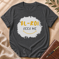 El-Roi Sees Me Orange Accent T-Shirt