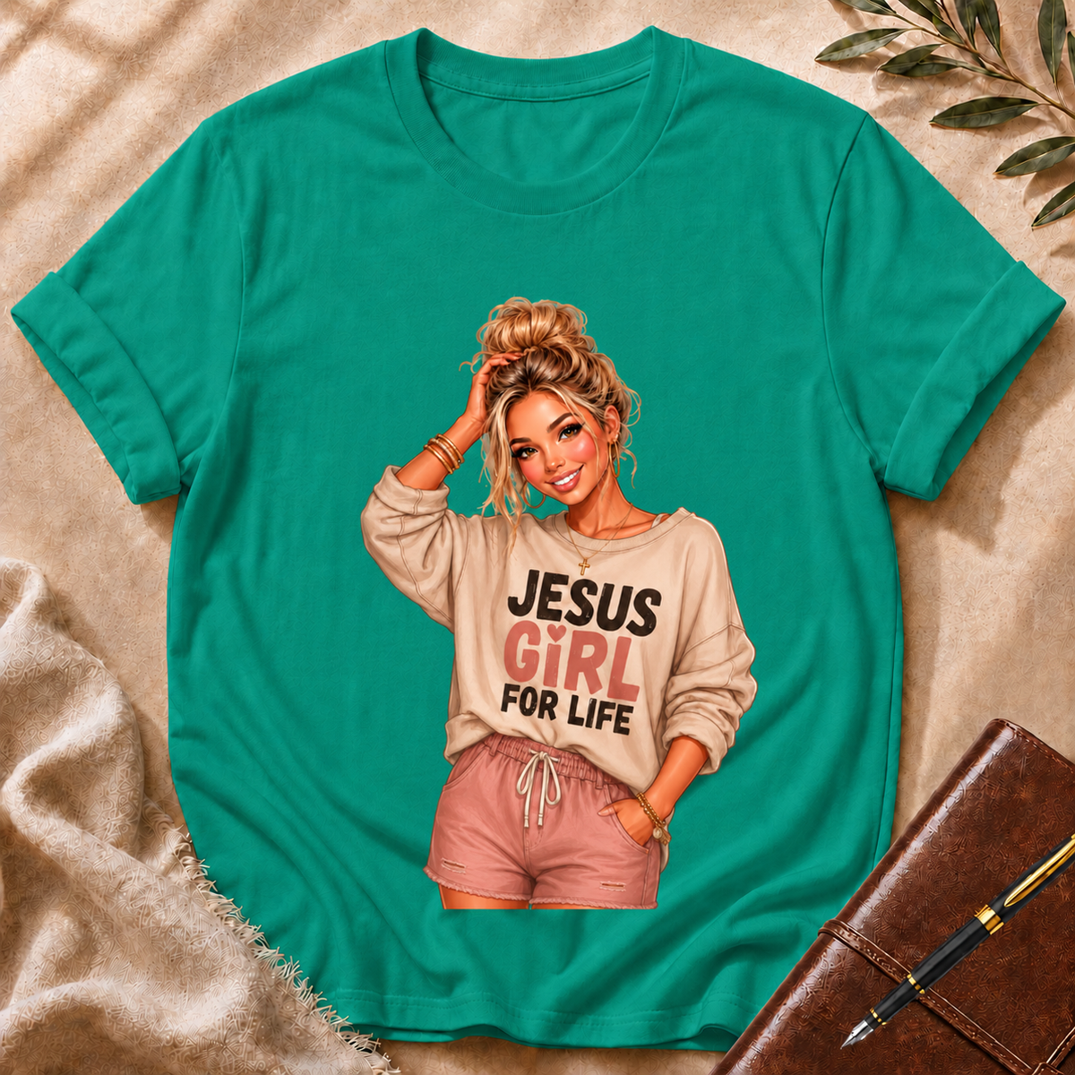 Jesus Girl For Life — White Girl Version T-Shirt